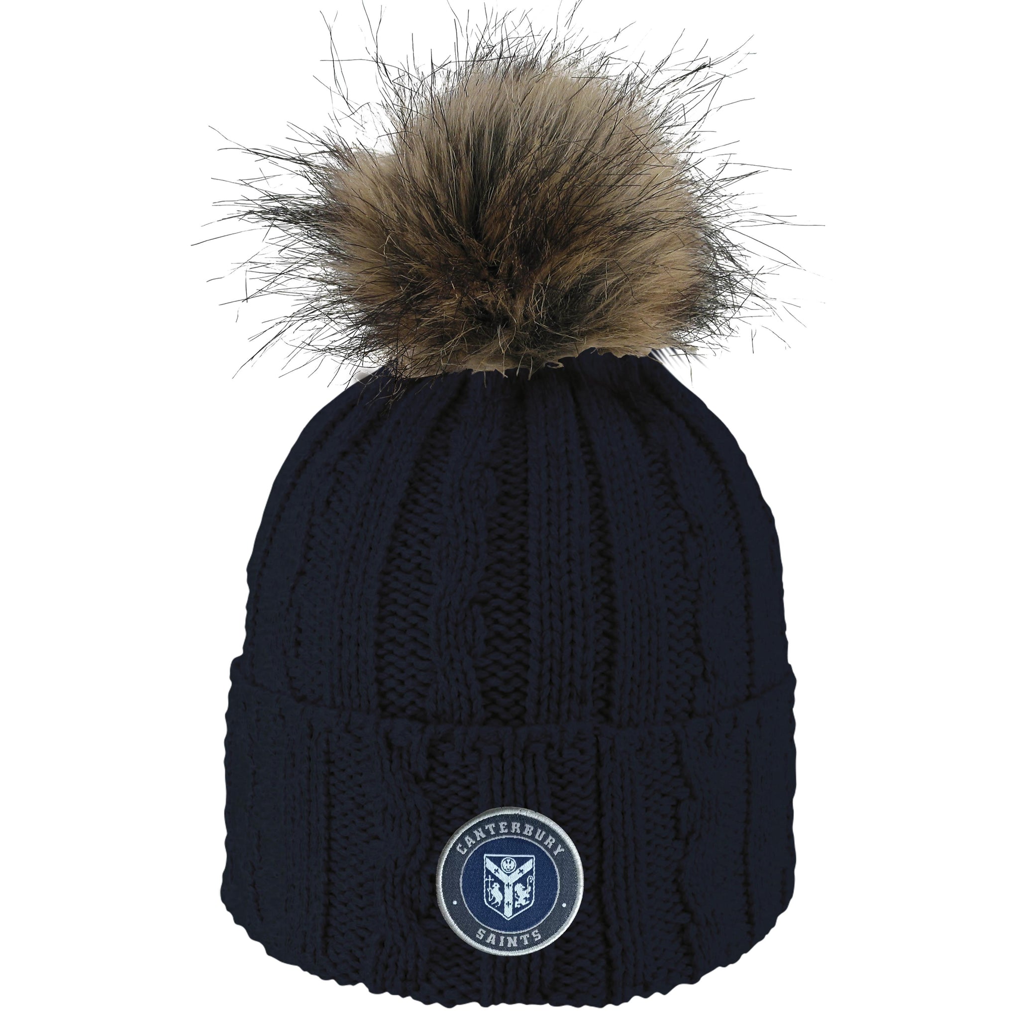 Logofit Cable Knit With Pom