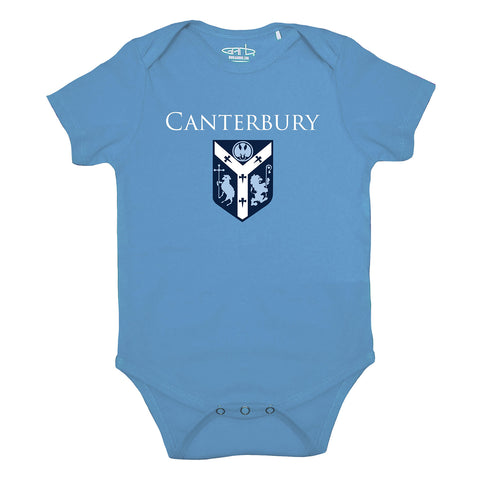 Infant body suit 0-3 mos. blue by Garb