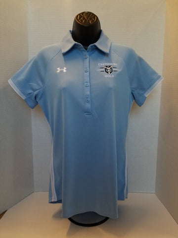 Ladies UA Golf Shirt Light Blue