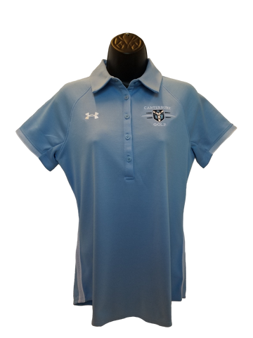 Ladies UA Golf Shirt Light Blue