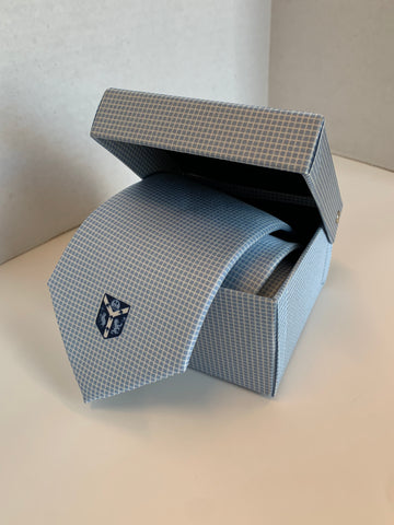 Light Blue Tie with Matching Silk Box