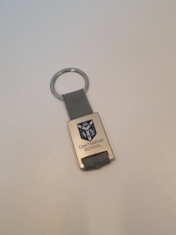 Grey Metal Keychain