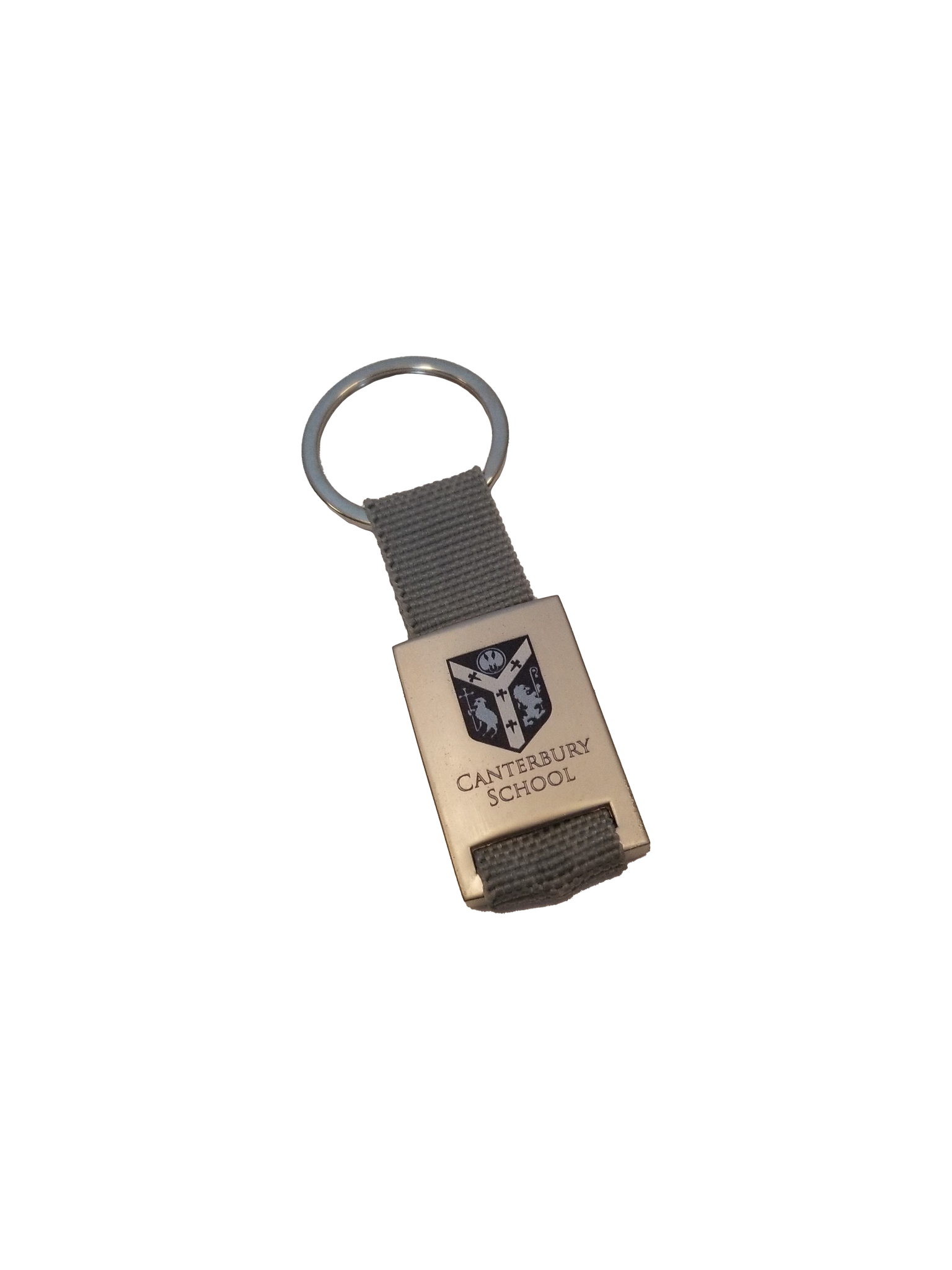 Grey Metal Keychain