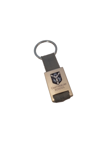 Grey Metal Keychain