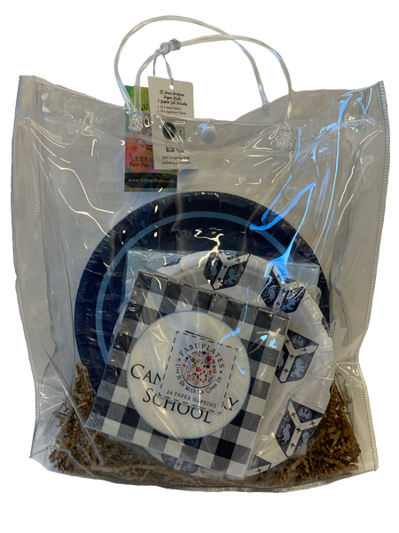 80 Piece Premium Paper Plate and Napkin Set With Gift Bag