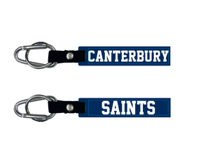 Silicone Keychain with Carabiner Navy