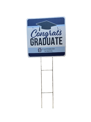 Canterbury Graduation Yard Stake Sign
